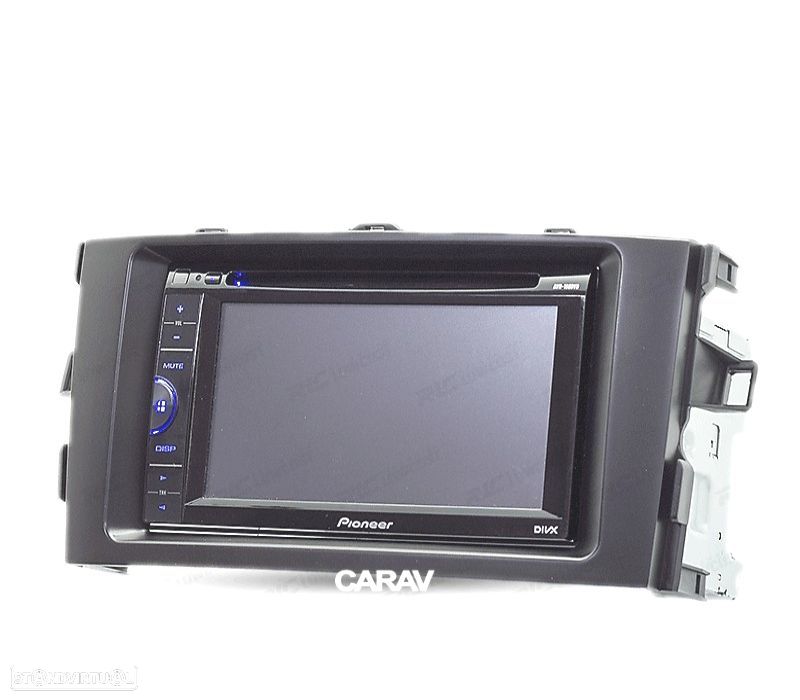 MOLDURA ADAPTADOR PRETO PARA RADIO 2-DIN PARA TOYOTA AURIS 06-12 - 2