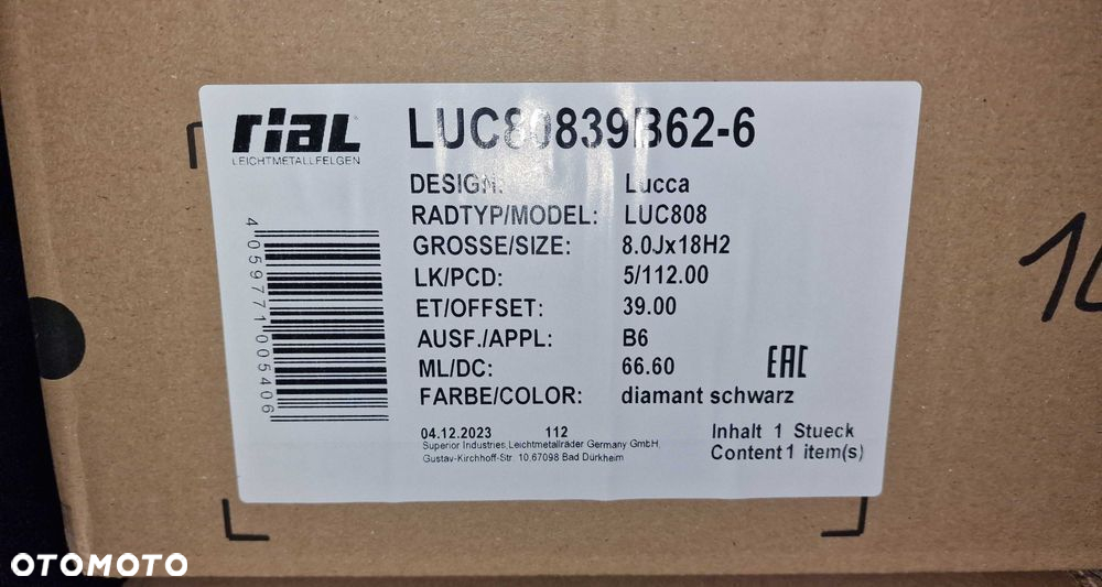 Nowe alufelgi VW 18" 5x112 PASSAT B5 B6 B7 B8 CC SCIROCCO - Czarne - 8