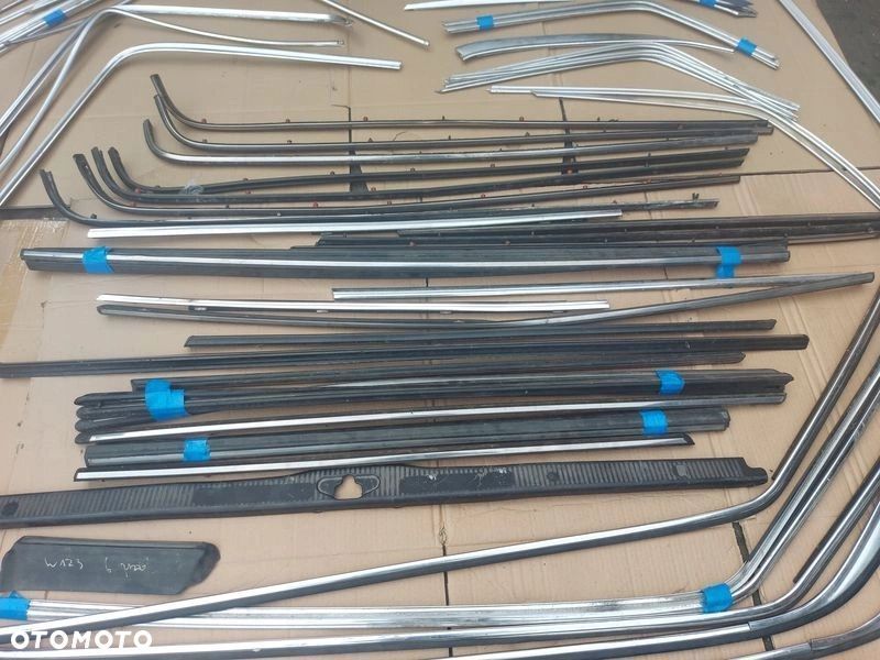 mercedes w123 listwa listwy ozdobne chromy pakiet - 4