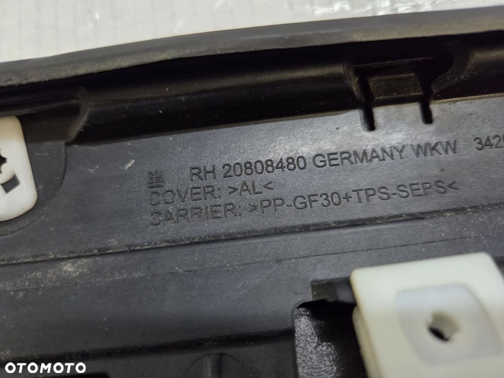 OPEL ZAFIRA C LISTWA SZYBY CZOŁOWEJ PRAWA 20808480 KOD LAKIERU Z190 - 6