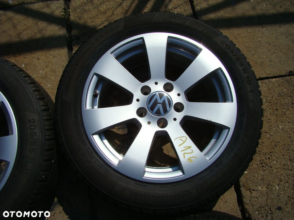 a126 5x112 VW Passat B5 B6 Golf V VI VII VIII Jetta Touran Caddy 6,5jx16 zima 205/55 - 3