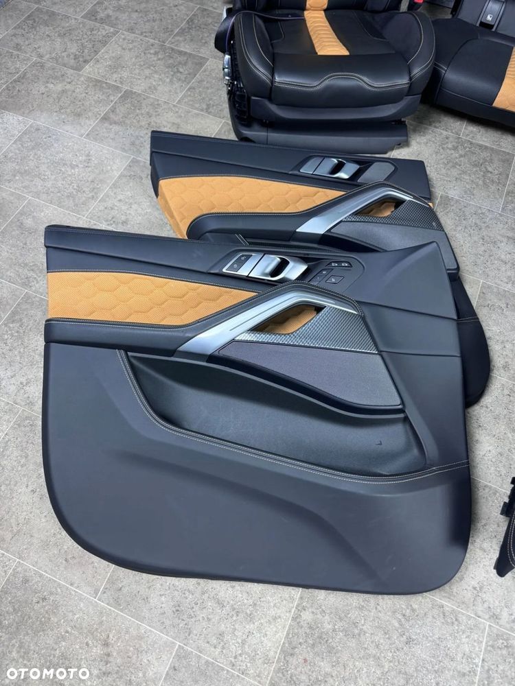 FOTELE BMW X6M F96 NOWE COMPETITION EUROPA KUBEŁKI KOMPLETNY ŚRODEK M-POWER - 5