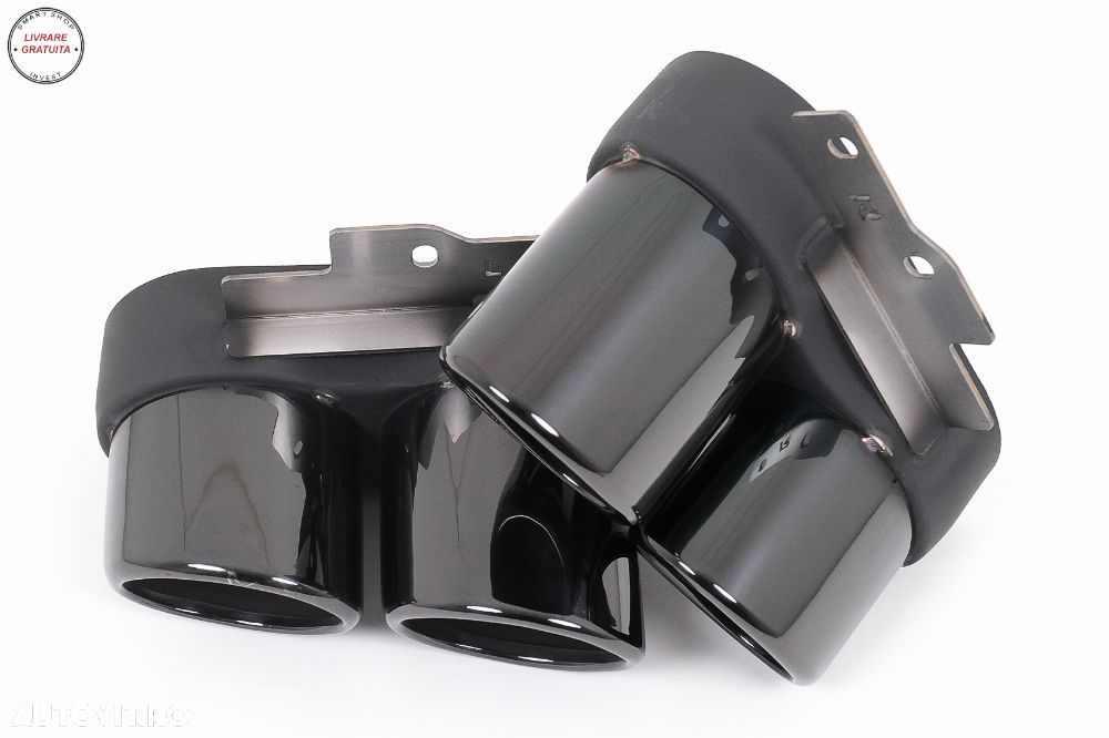 Difuzor Bara Spate si Ornamente Evacuare Audi A6 C8 4K Avant Sedan (2018-2022) S6 - livrare gratuita - 7