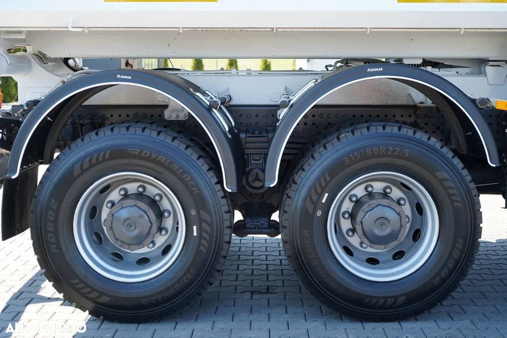 Mercedes-Benz AROCS 3243 / 8x4 / BASCULĂ DUBLU 6,1 M / LOCUL POSTAL HIDRODOXY / BORDMATIC / AUTOMATĂ / ANVELOPE 100% / EURO 6 / - 25