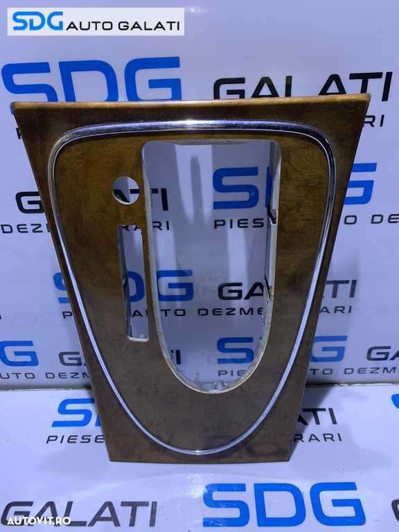 Ornament Grila Rama Imitatie Lemn Mahon Maneta Schimbator Viteze Cutie Automata Mercedes Benz W211 E Class 2002 - 2009 Cod A2116802336 - 1