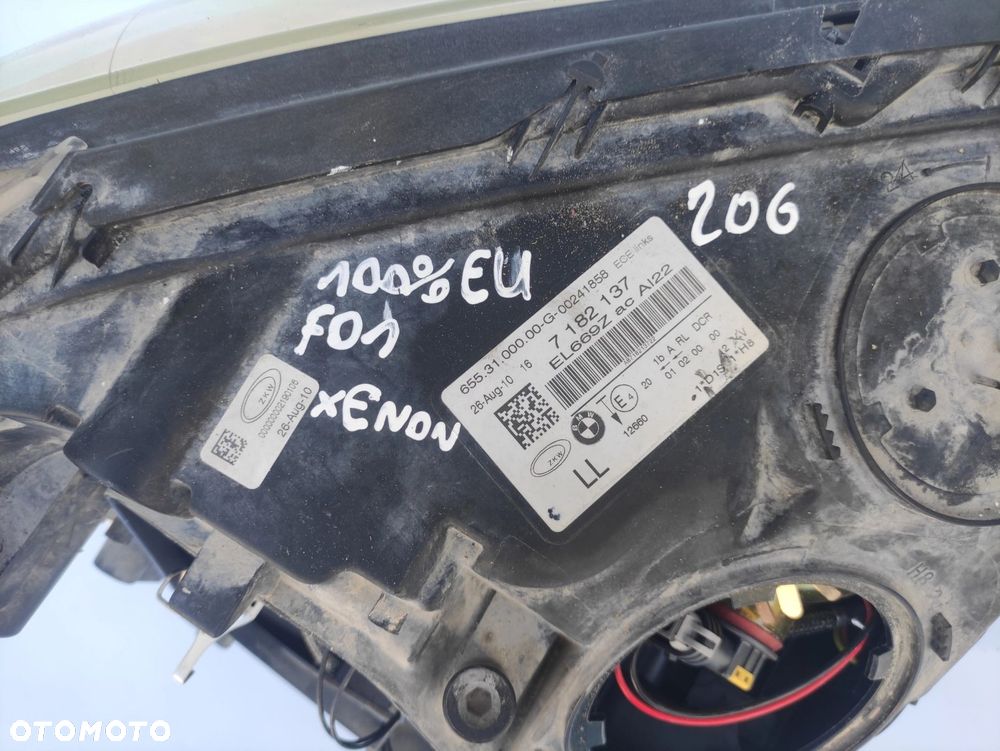 LAMPA LEWY PRZÓD PRZEDNIA BMW F01 F02 F04 XENON EUROPA - 5