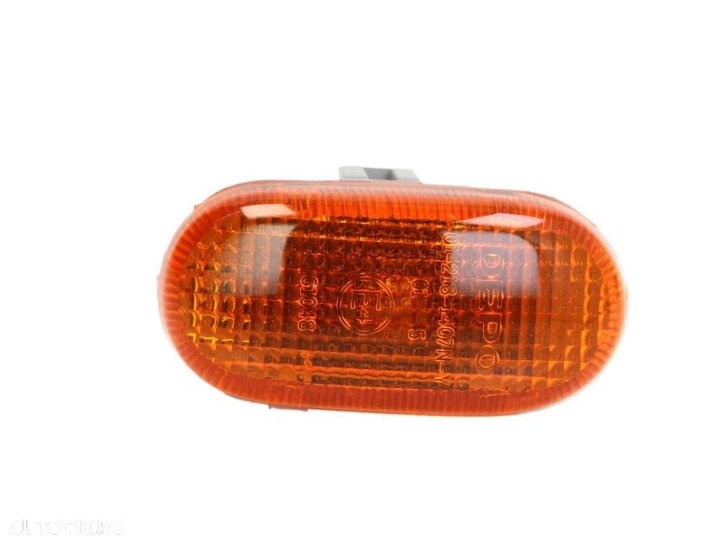 Lampa semnalizare aripa Opel Agila, Suzuki Grand Vitara, Ignis, Jimny, Vitara, Wagon R+, portocalie, cu suport bec, omologare ECE, 3641050E00; 36450E00; 3641075F00; 3641075F01; 3641275F00; 4701092, - 1