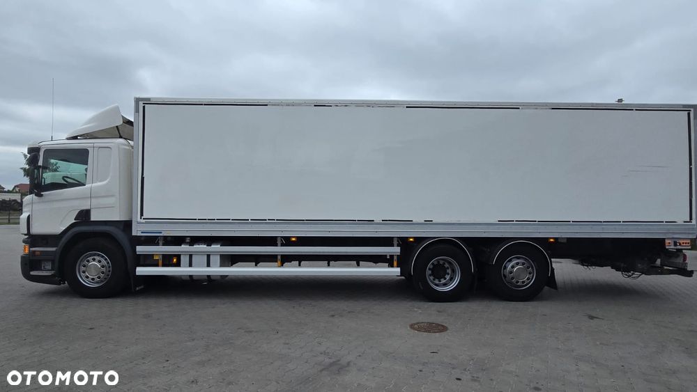 Scania P360 6x2 Euro 6 bez EGR, kurierka kontener 24 palety 9.7m rama do zabudowy laweta beczka asenizacyjna niski przebieg! - 4