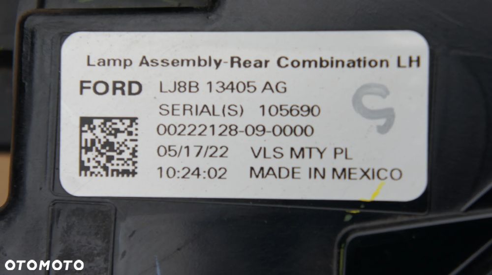 TYLNA LEWA LAMPA FORD MUSTANG MACH-E MACH E - 8