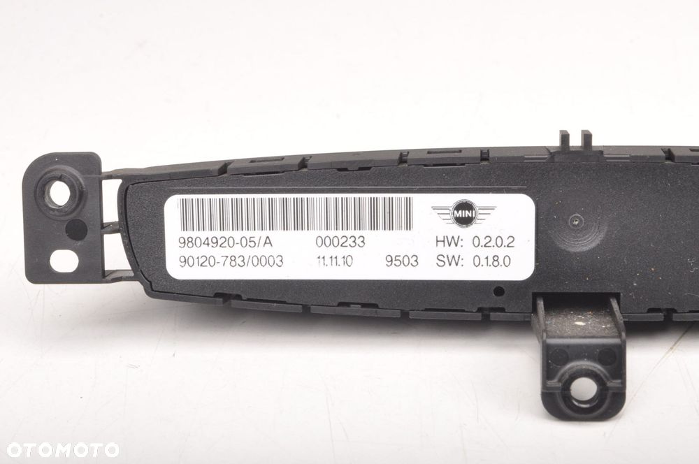 MINI R60 PANEL PRZEŁĄCZNIKÓW 9804920 - 6
