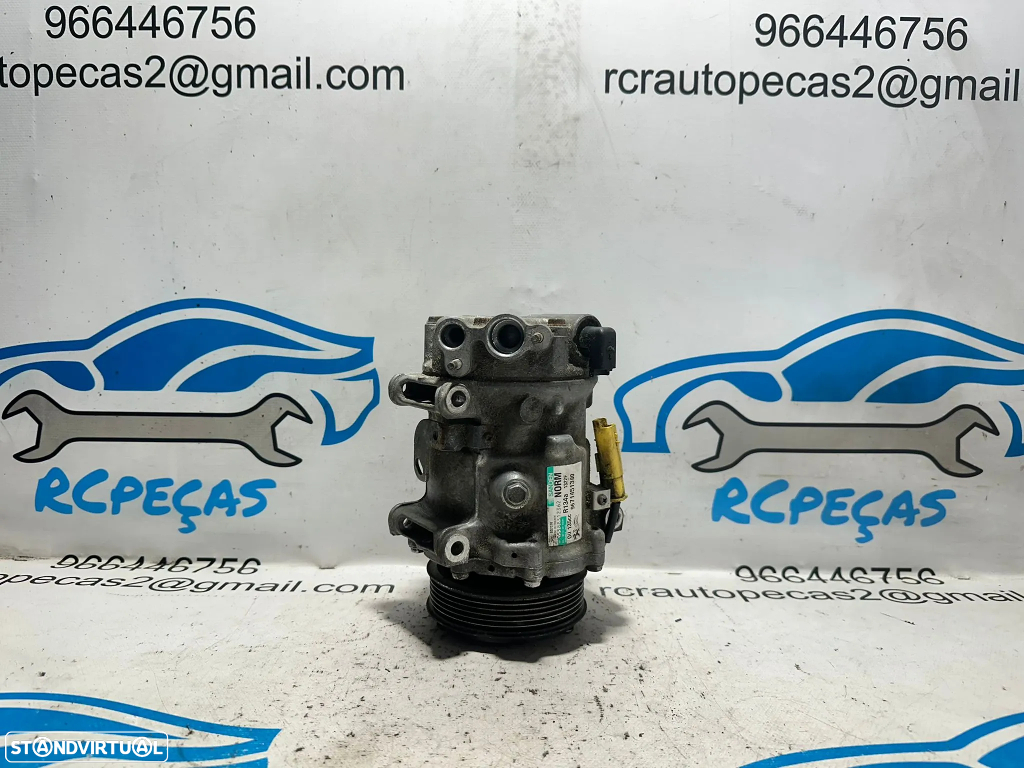 .Compressor AC Ar Condicionado Original PSA Citroen Peugeot DS 2.0 HDi 9671451380 - 6