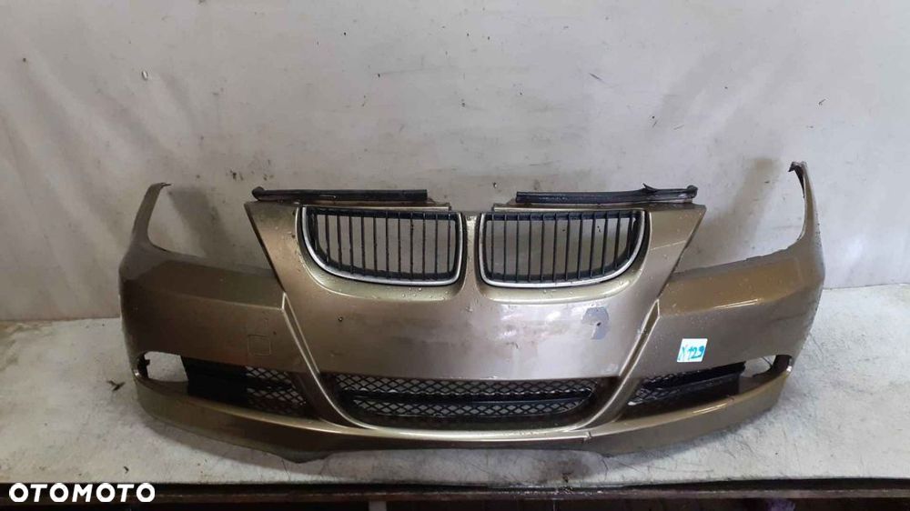 + ZDERZAK PRZÓD PRZEDNI BMW E90 E91 SERIA 3 PLATINUM BRONZE ZŁOTY PIASKOWY HALOGENY - 1