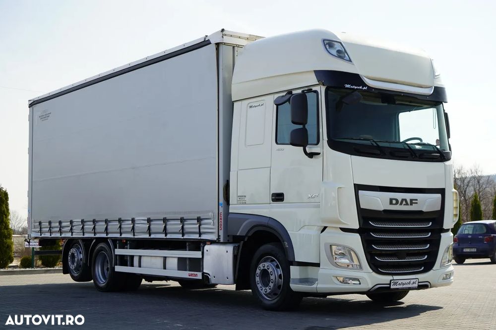 DAF XF 480 / SOLO  7,7 m/ CORTINĂ / 6X2 / PUNTE RIDICATĂ / - 8