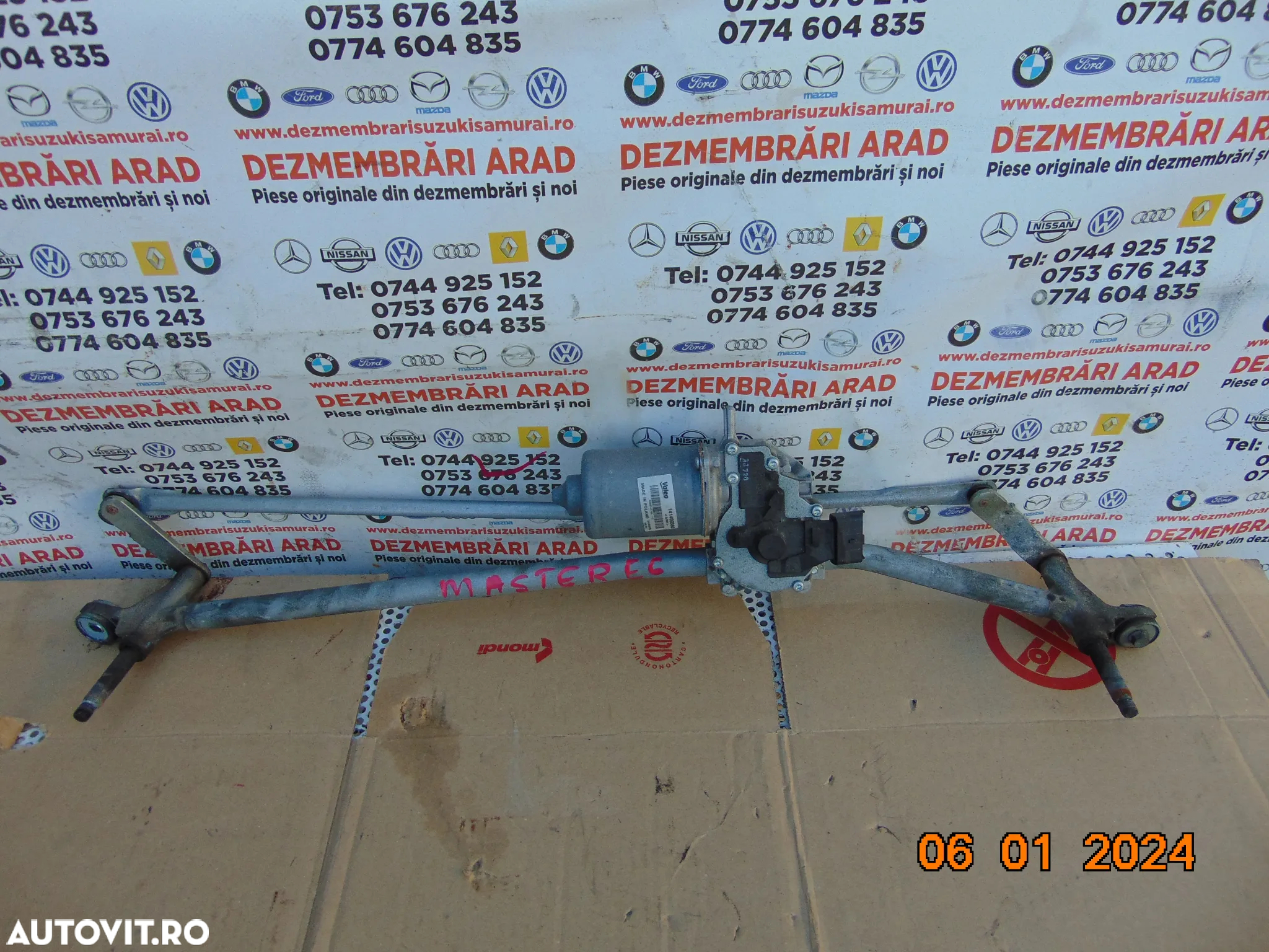 Motoras stergatoare Renault Master 2011-2024 Nissan NV400 Opel Movano ansamblu stergatoare dezmembrez - 5