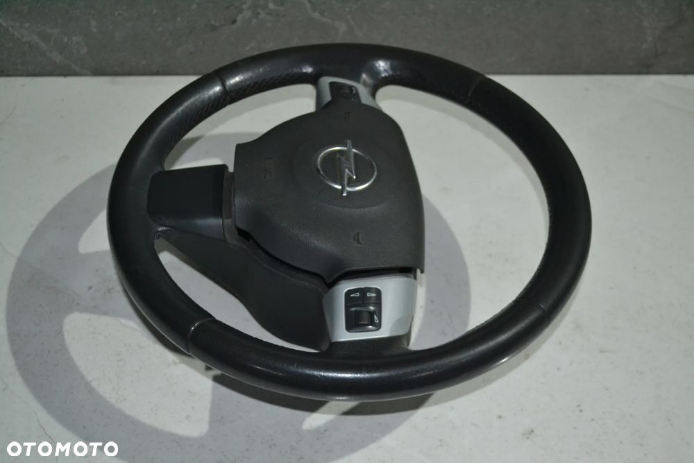 OPEL VECTRA C SIGNUM KIEROWNICA SKÓRZANA MULTIFUNKCJA 13143136 PODUSZKA AIRBAG 1312816 KPL - 3