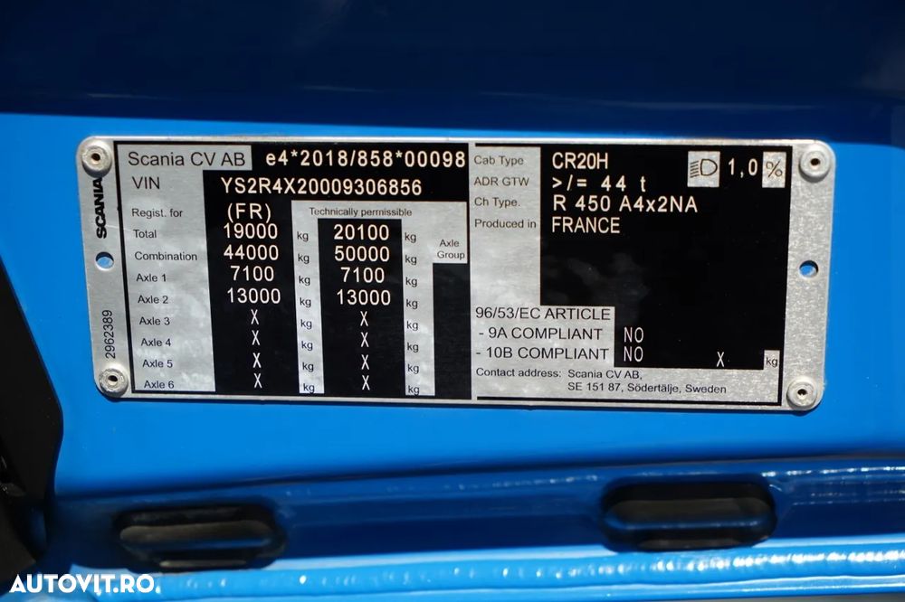 Scania R 450 / RETARDER / I-PARK COOL / ANVELOPE 100% / JANTE ALIE - 33