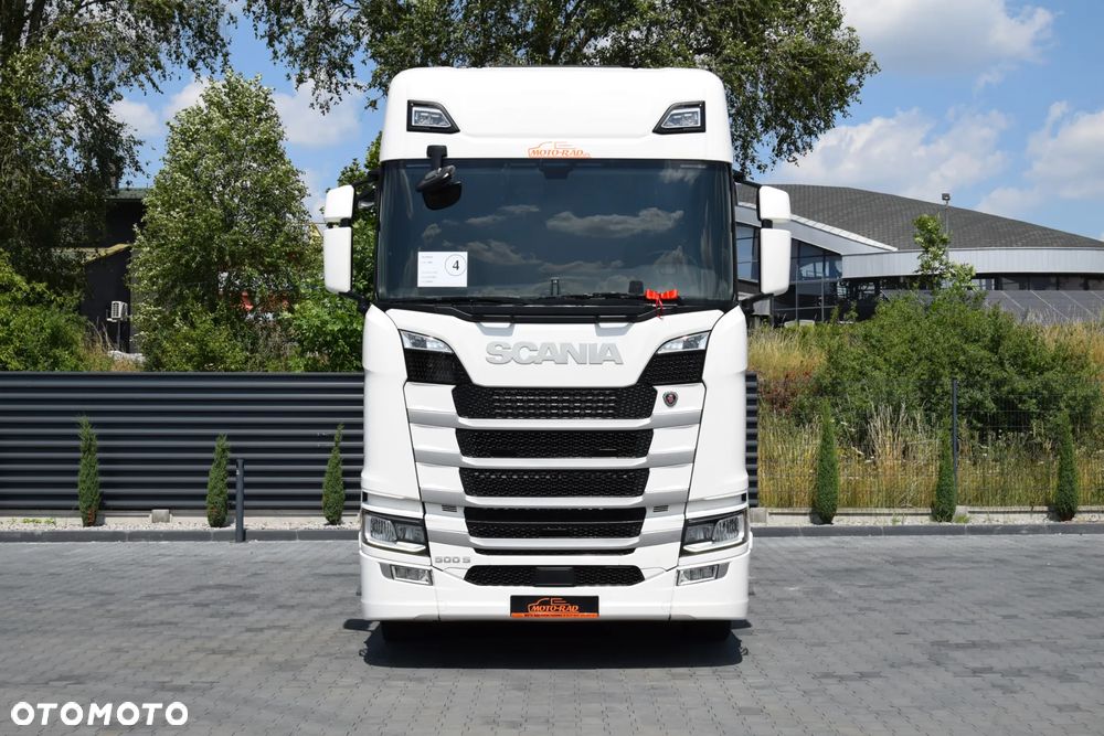 Scania 500S / FULL AIRMATIC / HYDRAULIKA / RETARDER / KLIMATYZACJA POSTOJOWA / ACC / KLIMA / 2 ZBIORNIKI PALIWA / FULL LEDY / FULL SPOILERY / SERWISOWANA / SPROWADZONA - 2