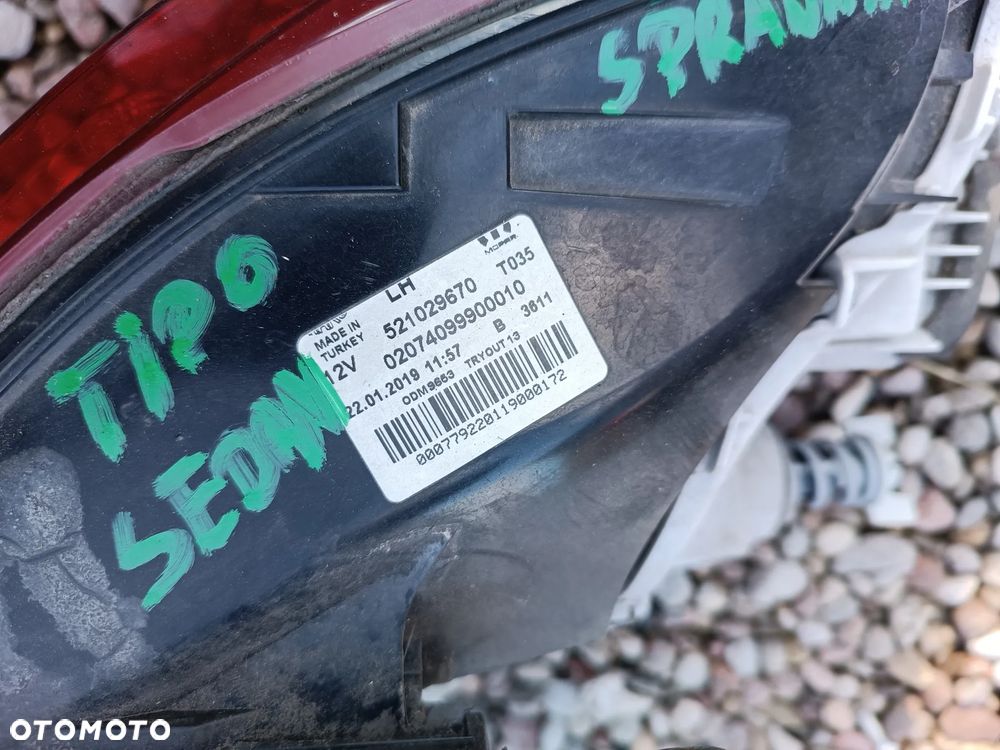Lampa lewy tył tylna FIAT TIPO II SEDAN Oryginał 521029670 - 3