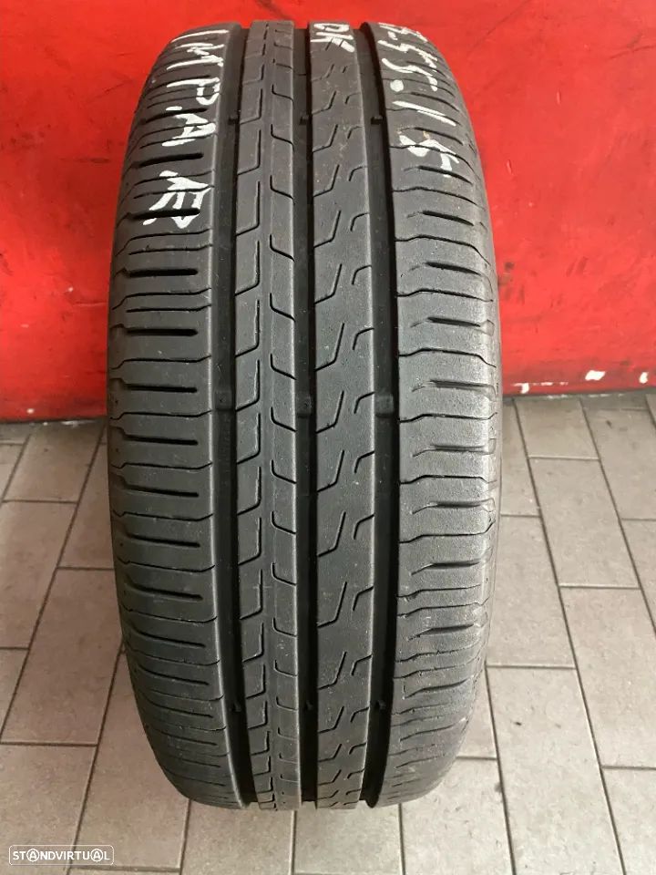 1 Pneu 185/55/15 Continental EcoContact 6 de 2021 com mais de 95% de piso - 1