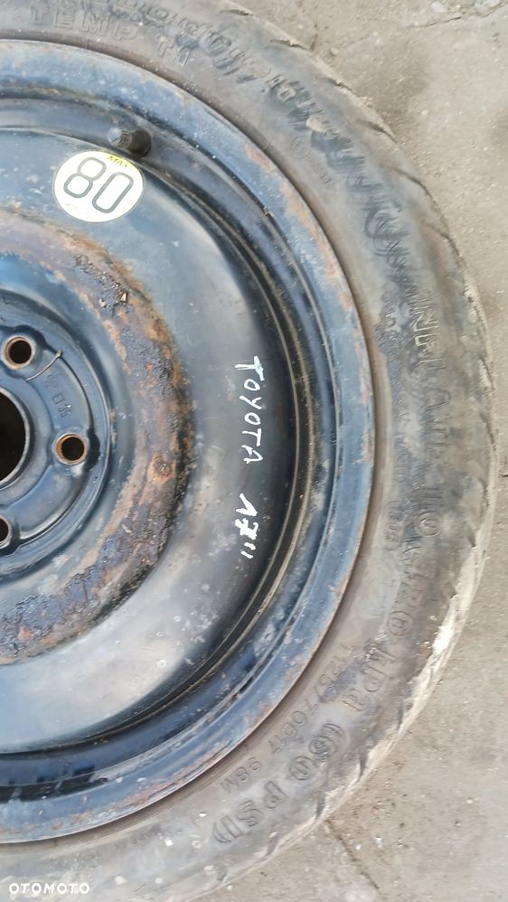 Koło dojazdowe dojazdówka zapasowe Toyota AVENSIS otwór centrujący 60,1 125/70 ET39 - 2