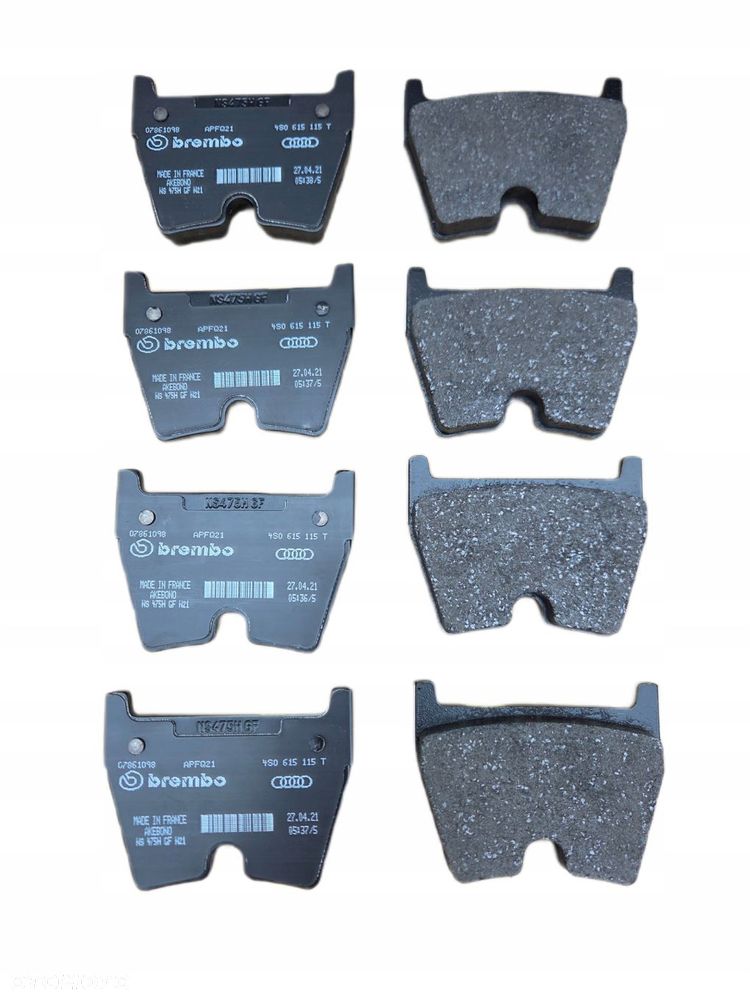 oe audi r8 4s lamborgini huracan klocki hamulcowe przód przednie 4s0615115t - 1