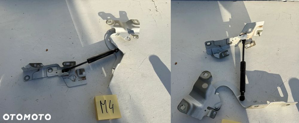 RENAULT ZOE ZAWIASY MASKI WSPORNIKI BŁOTNIKA SIŁOWNIKI KOMPLET 654009955R 654018609R 654825654R 654833942R - 1