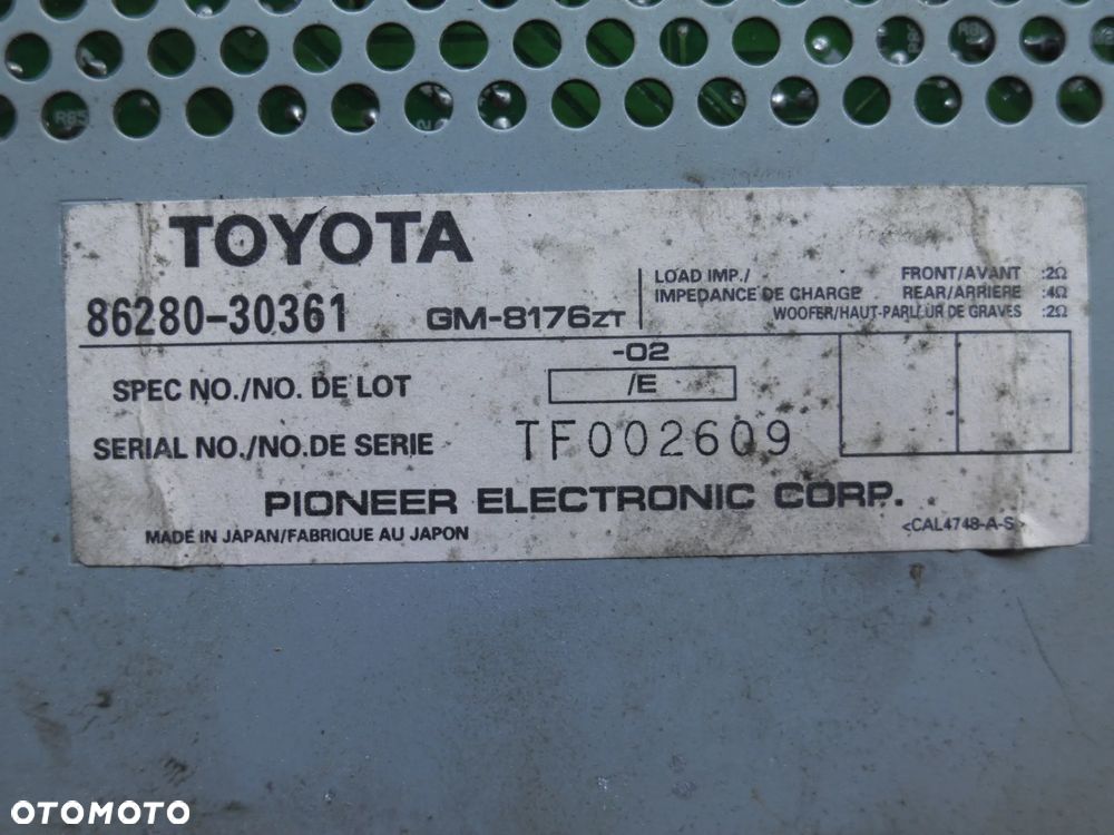 LEXUS GS300 WZMACNIACZ 86280-30361 - 2