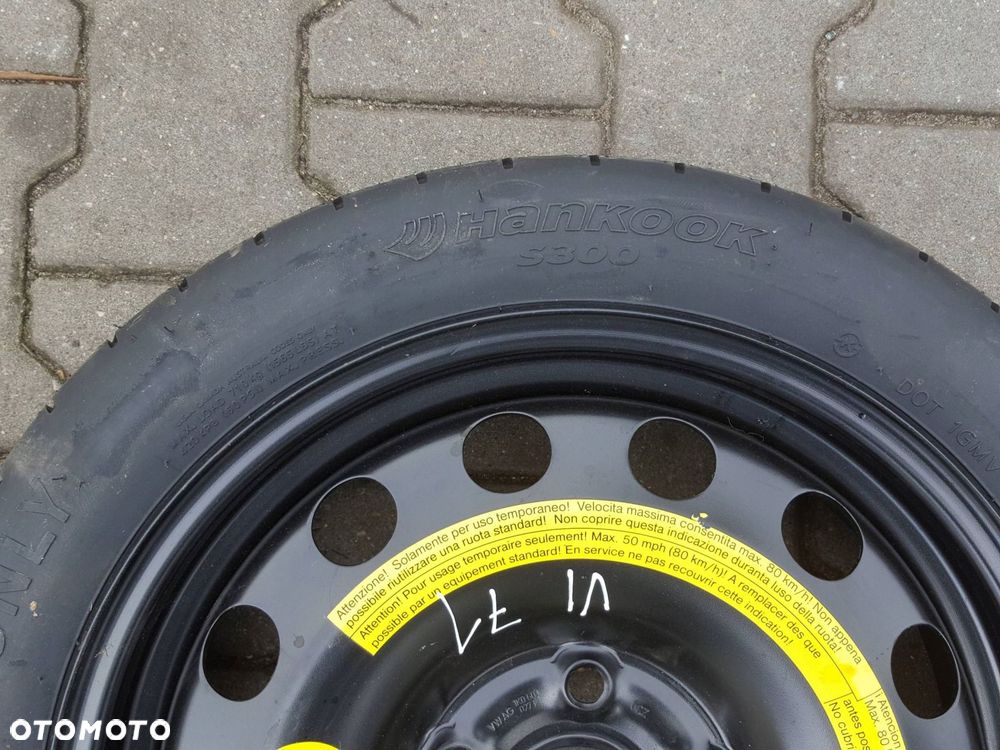 VW GOLF VI V TOURAN EOS KOŁO DOJAZDOWE 16 5X112 LEWAREK WKŁAD - 5