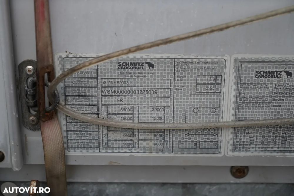 Schmitz Cargobull CORTINĂ / STANDARD / 2 AXE RIDICATIVE - 28