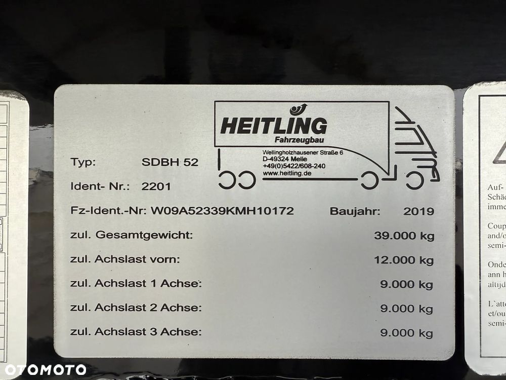 Inny Heitling Beczka do paszy Silos Paszowóz 2019 Rok SAF - 10