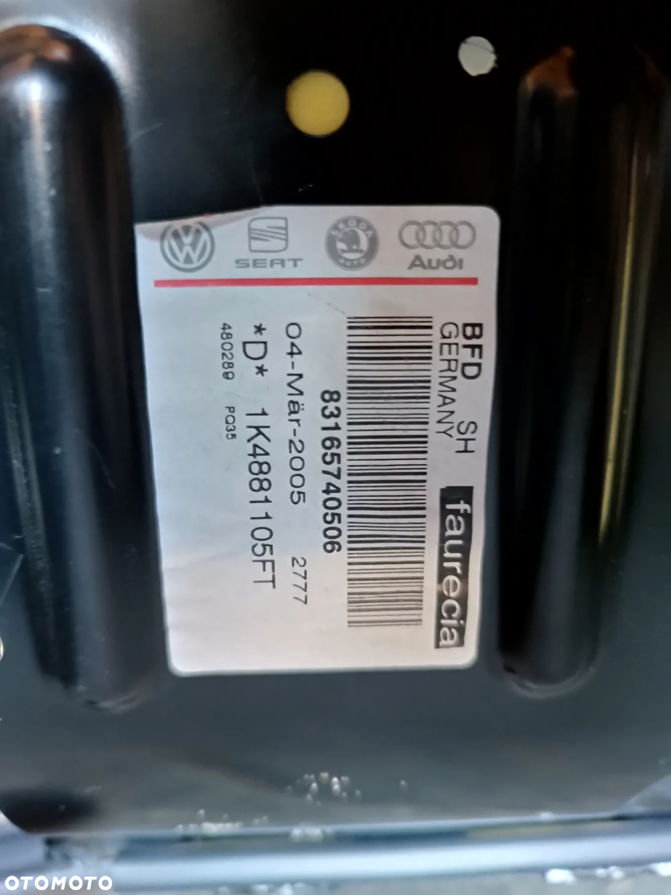 VW GOLF V 1K4 5-DRZWI FOTELE PRZÓD TYŁ LEWY PRAWY ŁADNE - 5