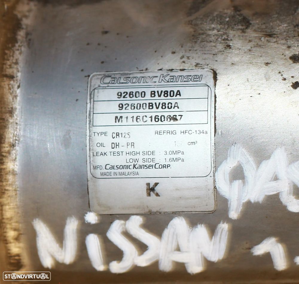 COMPRESSOR AC NISSAN QASHQAI 1.2 - 4