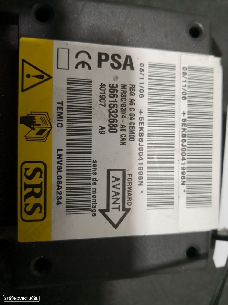 Centralina De Airbags Citroën C2 (Jm_) - 3