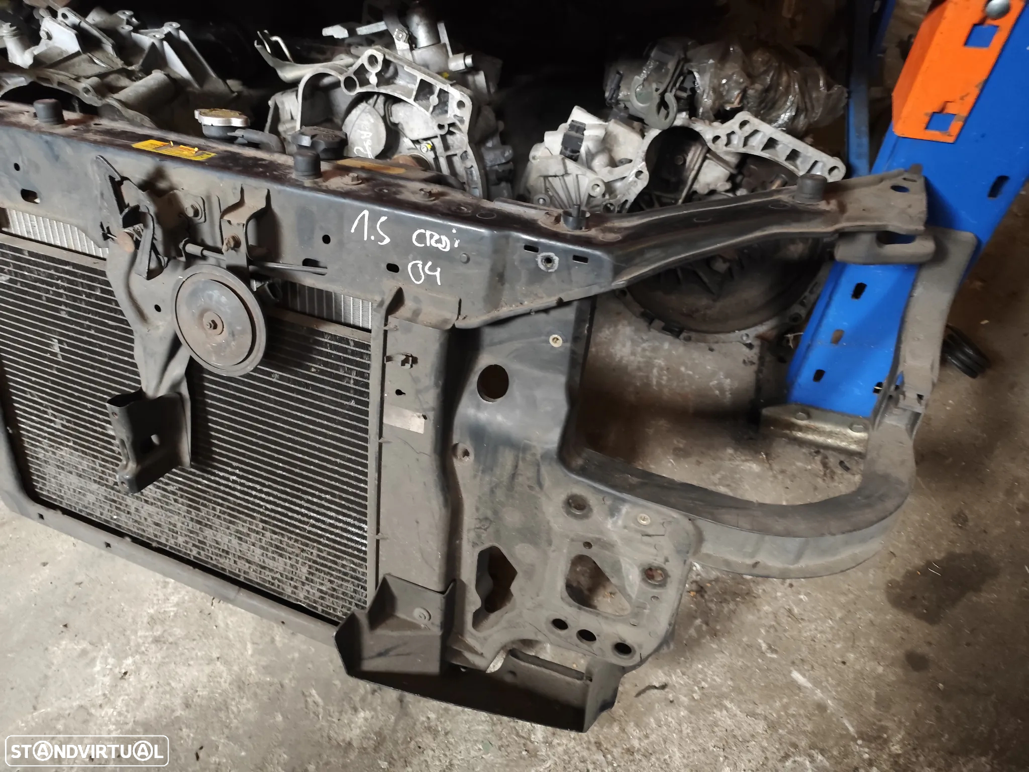 HYUNDAI GETZ 1.5 CDRI FRENTE FIBRA RADIADOR TERMOVENTILADOR - Z481 - 4