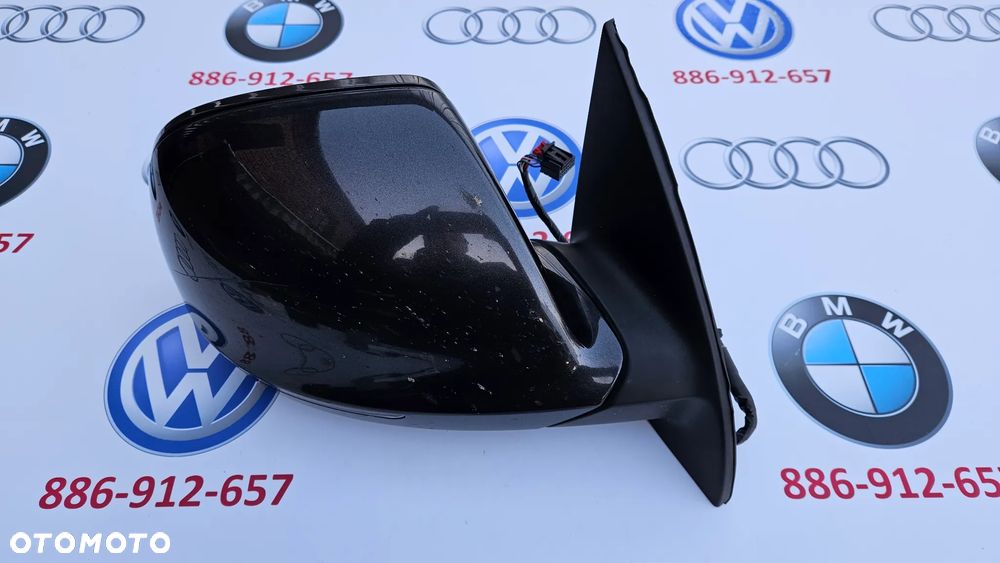 Audi Q7 4L Lusterko zewnętrzne Prawe 13+4 PIN Kabli Składane Grzane Fotochrom Asystent LZ7L - 11