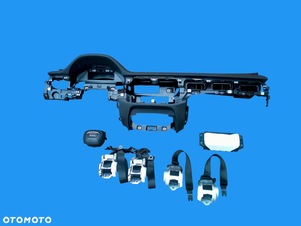 AUDI Q7 4M / KONSOLA / DESKA / AIRBAG / PASY / CZARNA / ORYGINAŁ Demontaż - 1