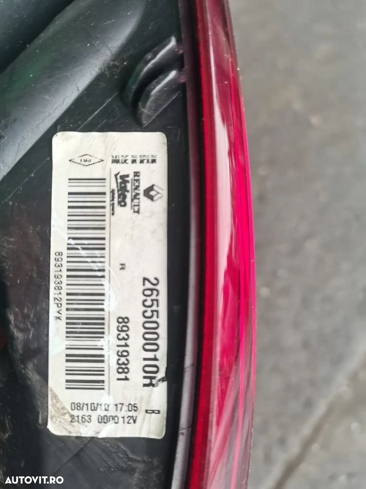 Stop dreapta aripa, 265500010R, Renault Megane 3 - 2