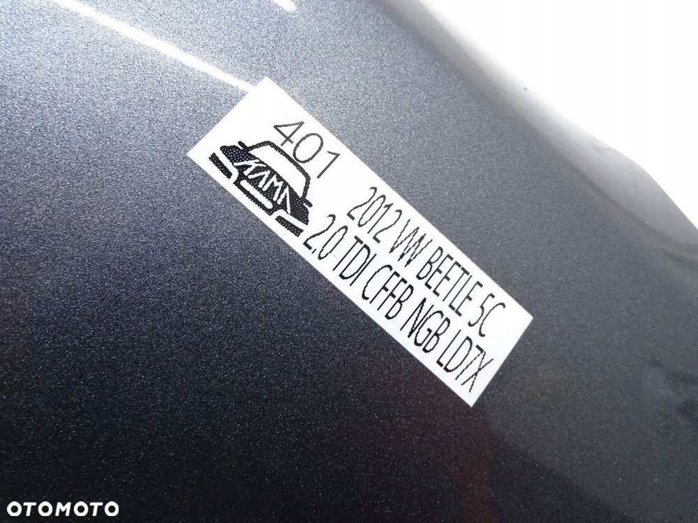 BŁOTNIK LEWY PRZÓD PRZEDNI MAŁY VW BEETLE II 5C 11-19R SZARY LD7X - 6