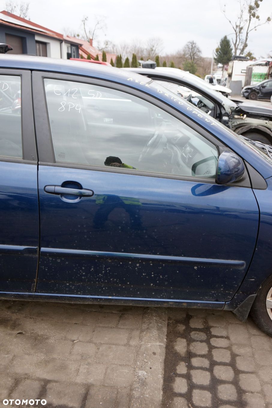 DRZWI PRZEDNIE PRAWE COROLLA E12 LIFT 5D HB 8P4  GRANATOWY TOYOTA 2004-2007 - 1