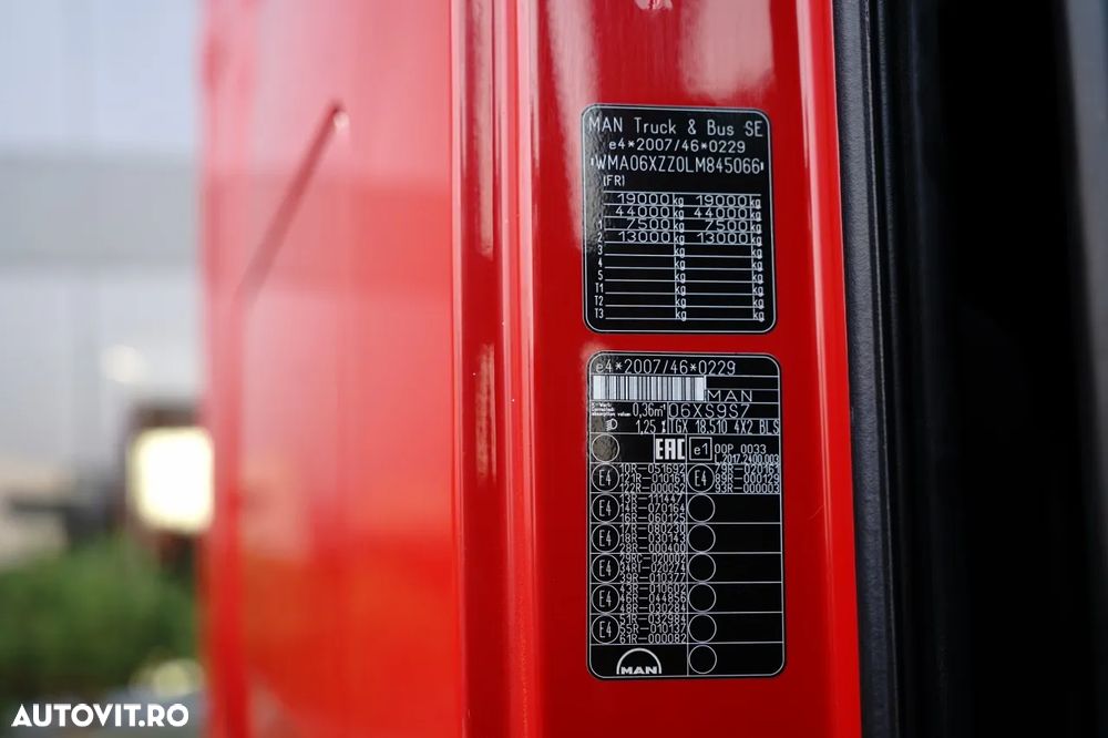 MAN TGS 18.510 / XLX / STANDARD / 100% ANVELOPE / NAVIGAȚIE - 36
