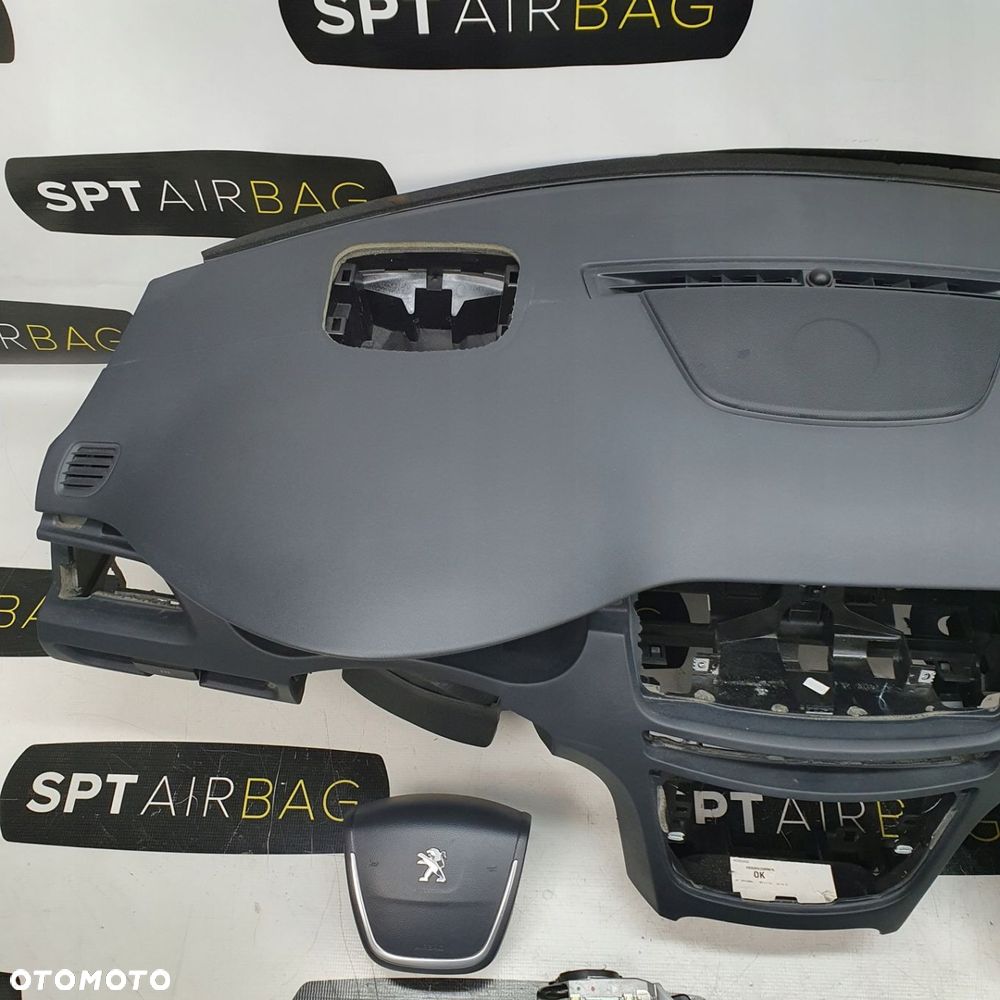 PEUGEOT 508 JBL DESKA ROZDZIELCZA KONSOLA KOKPIT PULPIT PODUSZKI AIRBAG AIR BAG PASY KIT SET - 2