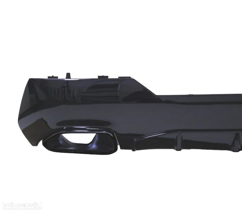 DIFUSOR BMW G22 21-23 LOOK M440 + PONTEIRAS DE ESCAPE PRETO BRILHANTE - 3