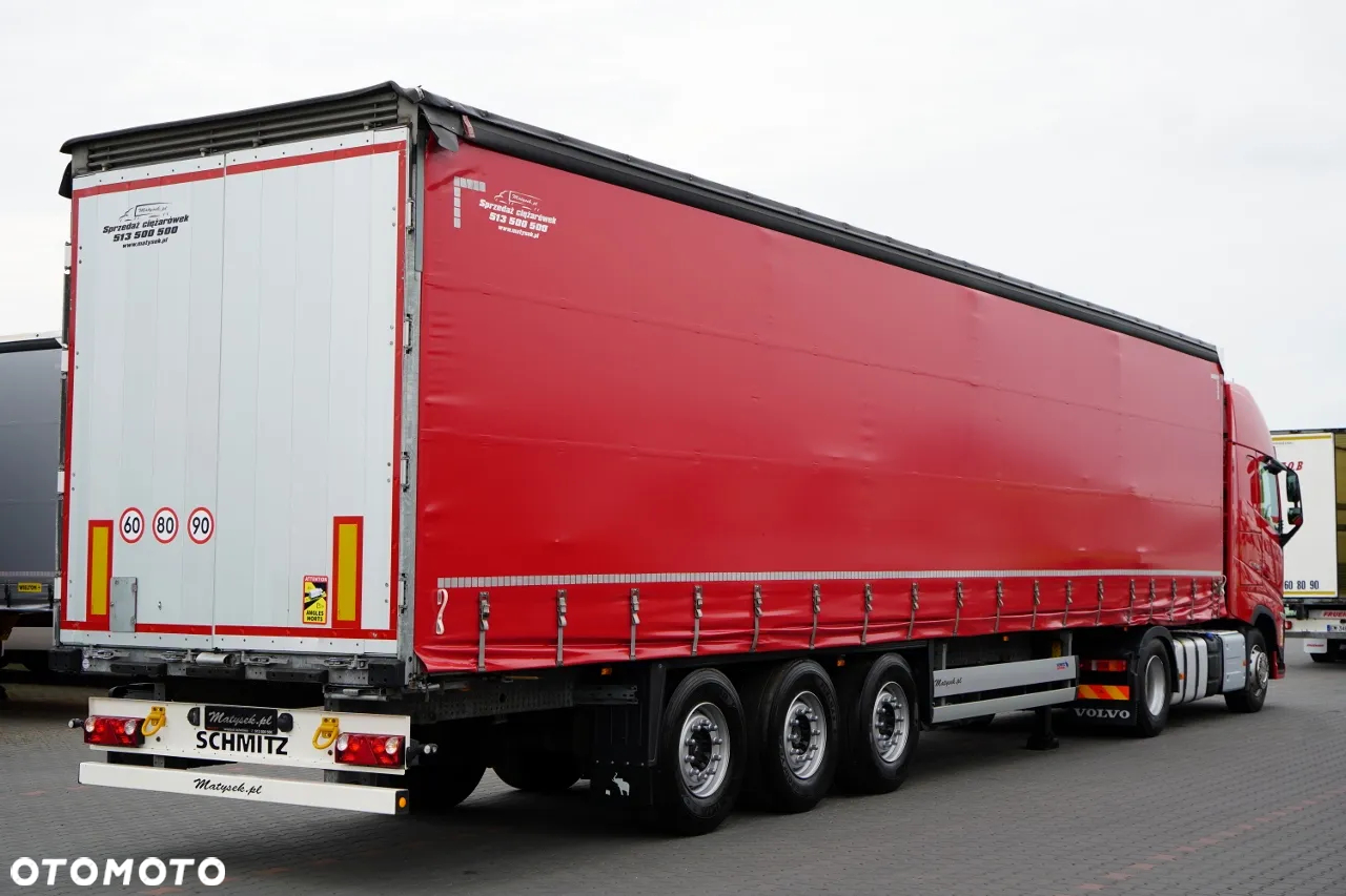Volvo FH 500 / KLIMA POSTOJOWA  / I-SAVE / ZESTAW  + SCHMITZ FIRANKA STANDARD / PODNOSZONA OŚ / DACH PODNOSZONY / 2022 ROK / PO ZŁOTYM KONTRAKCIE SERWISOWYM - 3