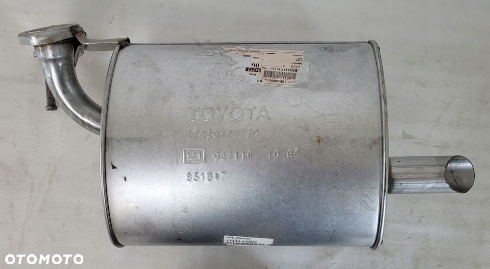 TŁUMIK KOŃCOWY TOYOTA YARIS II COROLLA 17430-YZZ5C - 1