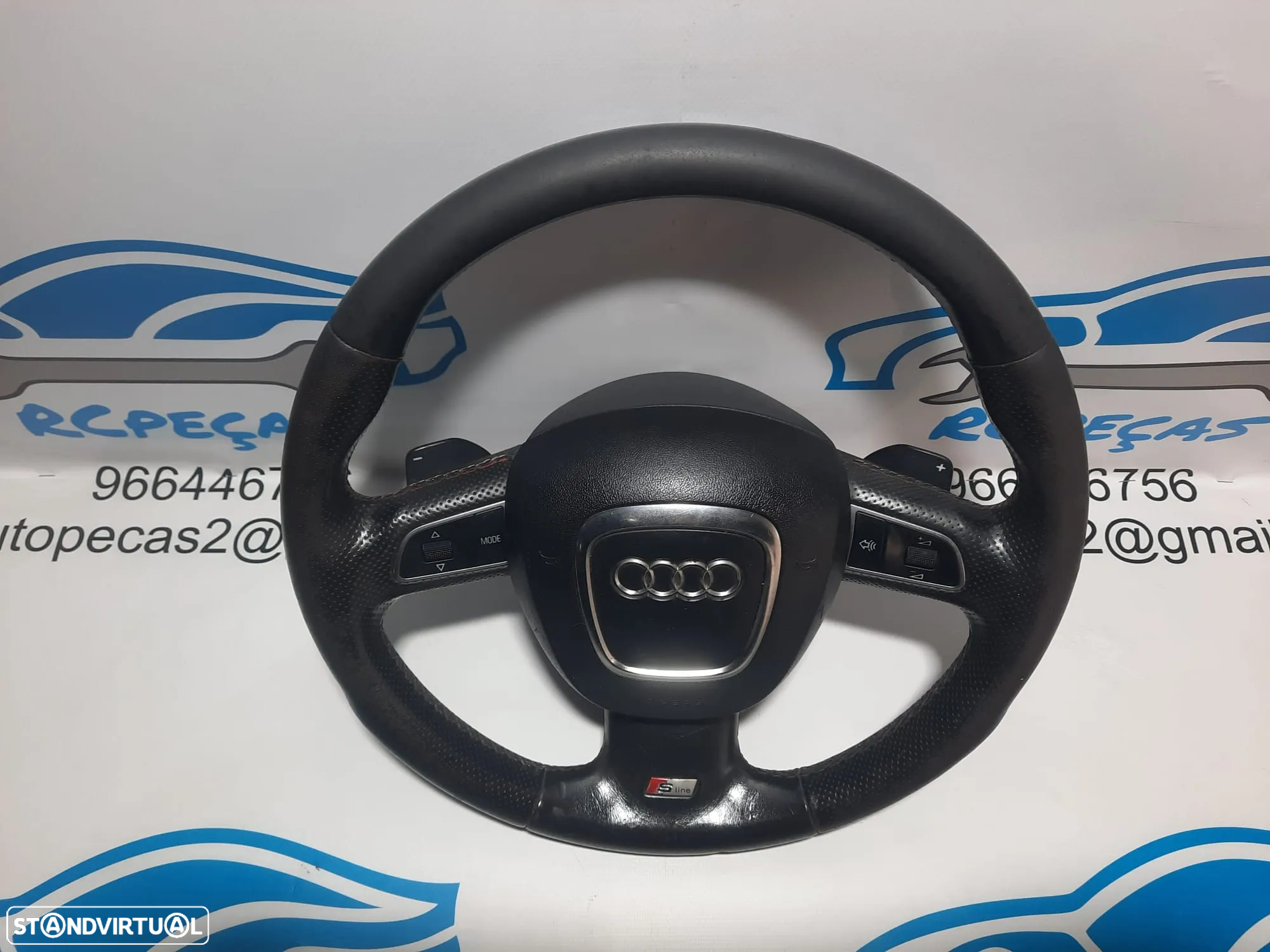 VOLANTE GUIADOR COMPLETO AUDI Q7 S LINE S-LINE MULTIFUNÇÕES AIRBAG AIRBAGS ORIGINAL - 2