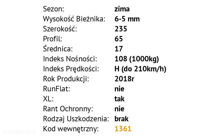 Nokian WR SUV 3 - 235/65 R17 - 3