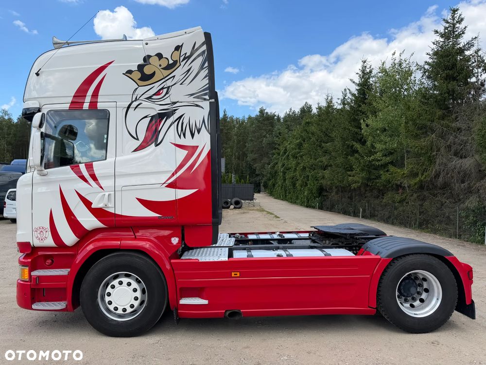 Scania R450 RETARDER / LED / KLIMA POSTOJOWA / MIKROFALA / ALUFELGI / ZBIORNIKI 1200 L / FULL SPOJLERY / NAWIGACJA / ŚLICZNA SCANIA / OD NOWOŚCI SPALANIE TYLKO 27 L / 11.2016 ROK !! - 7