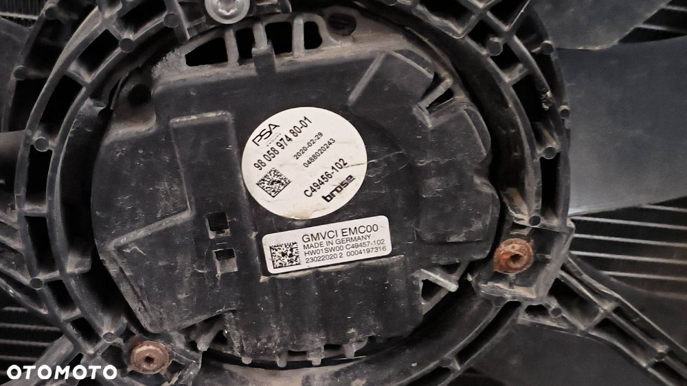 PAS PRZEDNI CHŁODNICE PEUGEOT 508 II 9805897480 - 5