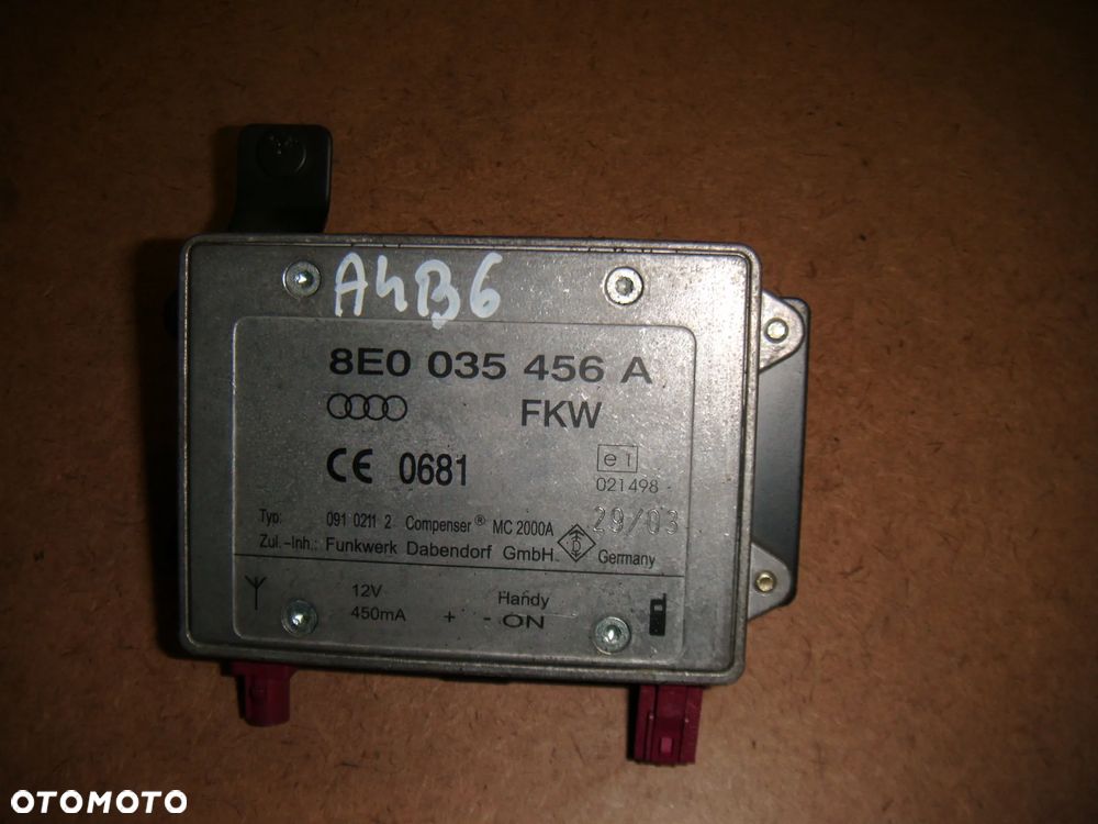 audi a4 b6 wzmacniacz antenowy 8e0035456a - 1