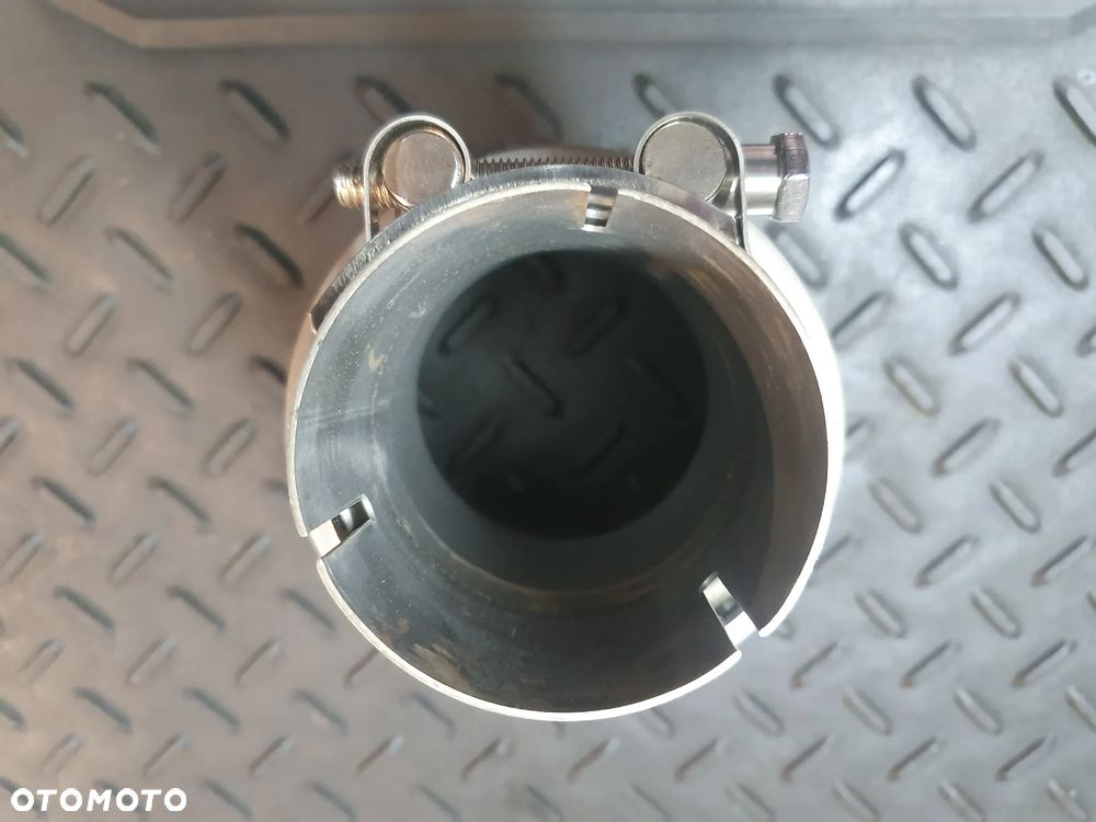 AKROPOVIC  KOŃCÓWKA TŁUMIKA KOŃCÓWKA RURY WYDECHOWEJ MATOWA STAL NIERDZEWNA WEJSCIE 67MM SREDNICA 101 MM NOWA - 3